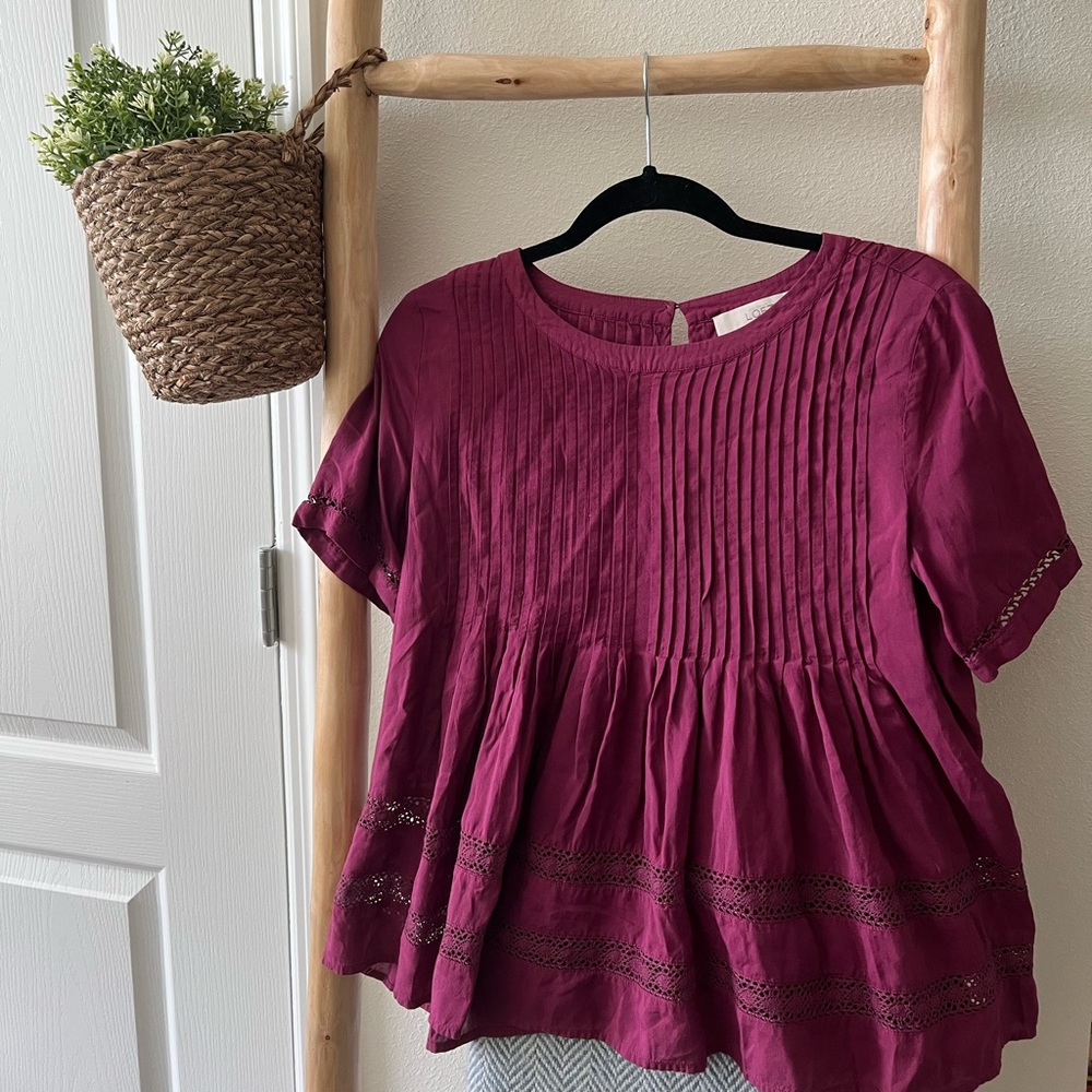 Ann Taylor LOFT babydoll knit tops